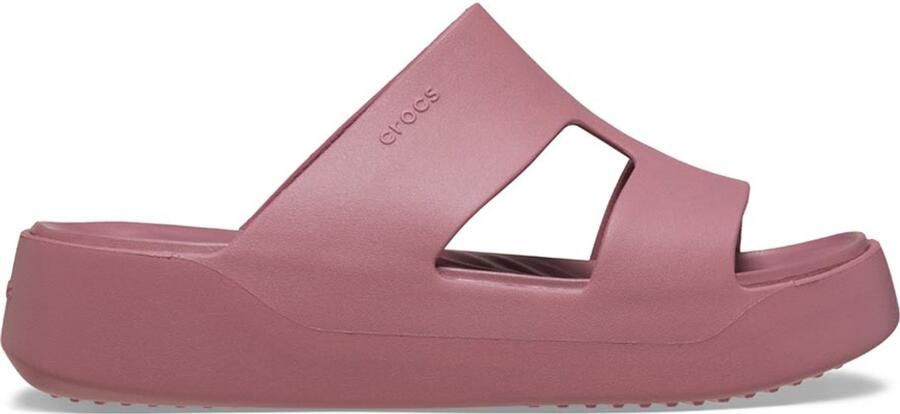 Crocs Women's Getaway Platform H-Strap Sandalen maat W10 bruin roze