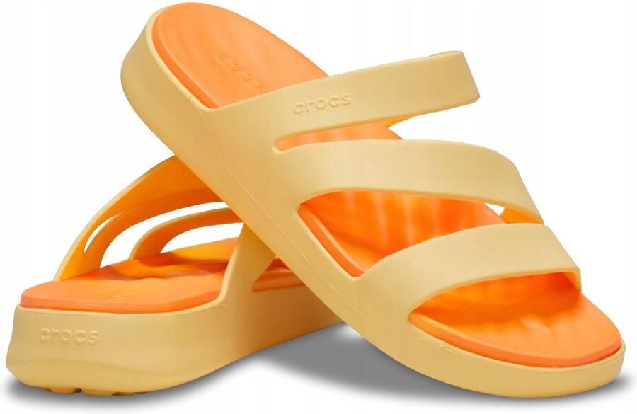 Crocs Getaway Strappy Sandalen Golden Hour Free Feel Technology™ Gemakkelijk Lichtgewicht - Foto 2