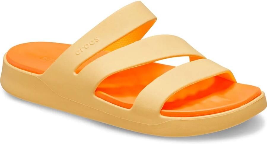 Crocs Badslippers Getaway Strappy badslipper pool slides sandalen met zacht voetbed