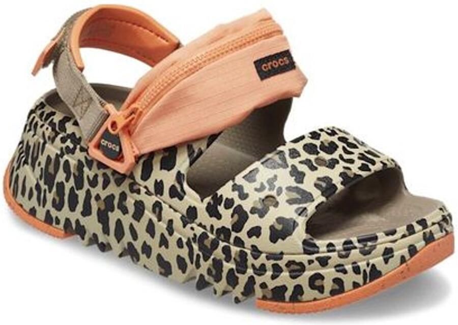 Crocs Hiker Xscape Animal Sandalen Khaki Leopard US M7 W9