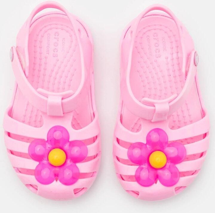 Crocs Isabella Charm Sandal Flamingo Roze US - Foto 3