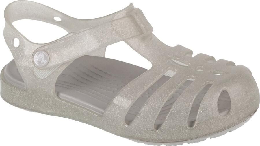 Crocs Isabella Kindersandalen Zilver Glitter Comfortabele Sluiting Croslite Materiaal