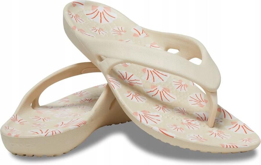 Crocs Kadee II Graphic Dames Teenslippers Winter White Multi