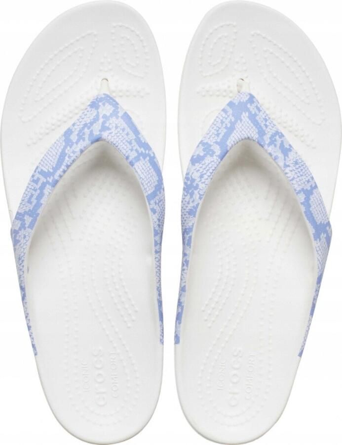 Crocs Kadee II Graphic Flip Lapis Wit