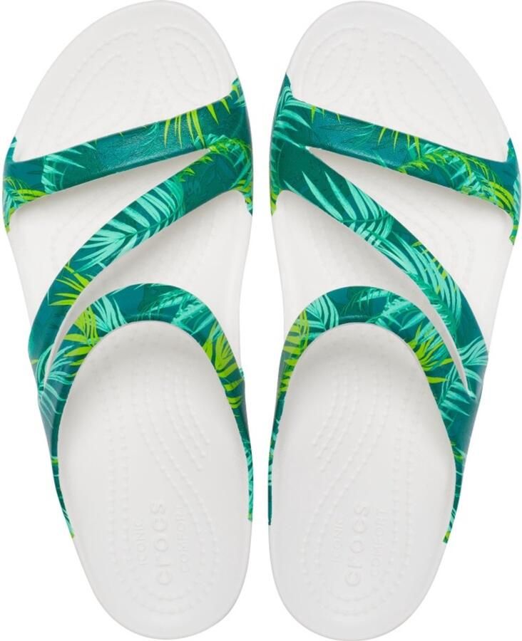 Crocs Kadee II Tropical Sandalen Wit
