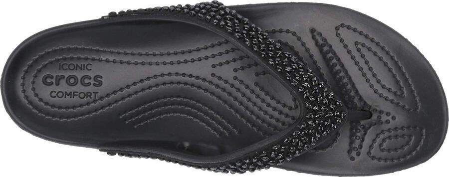 Crocs Kadee ll Embellished Flip Zwart US W4