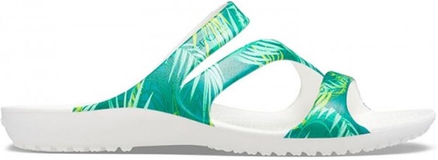 Crocs Kadee ll Tropical Sandal Wit Multi US W8