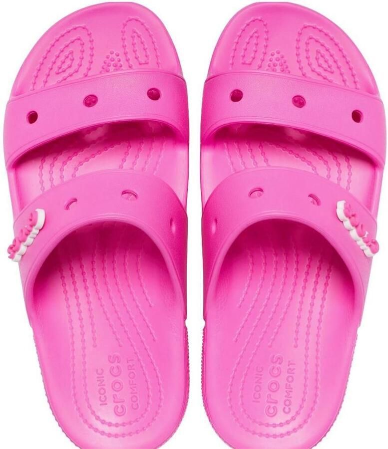 Crocs Klassiek Neon sandaal donker roze US M7 W9