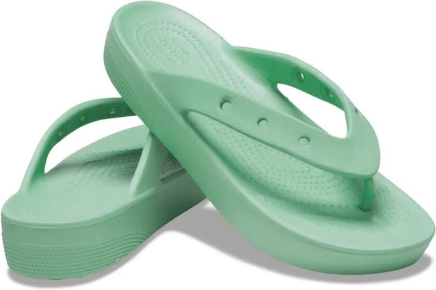Crocs Women's Classic Platform Flip Sandalen maat W10 turkoois