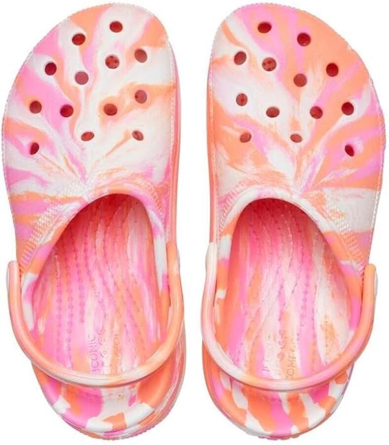 Crocs Marbled Cutie Clog Papaya Roze US