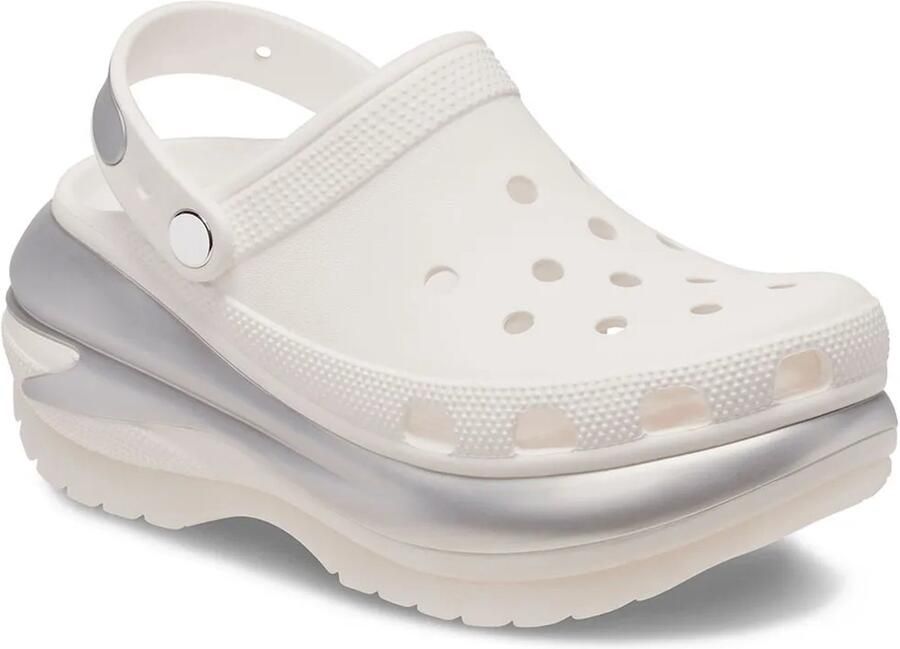 Crocs Mega Crush Metallic Klompen Wit