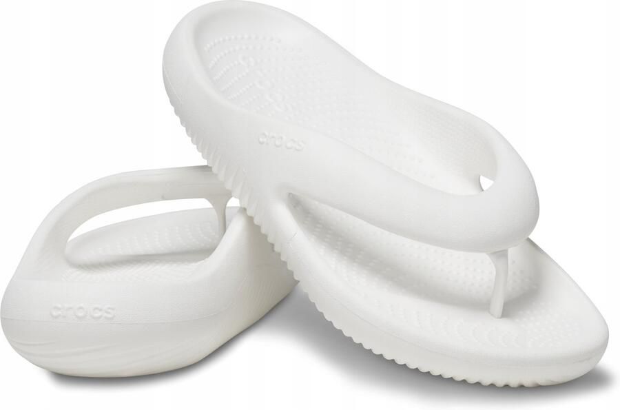 Crocs Mellow Dames Teenslippers Wit Comfortabele Pasvorm LiteRide Technologie