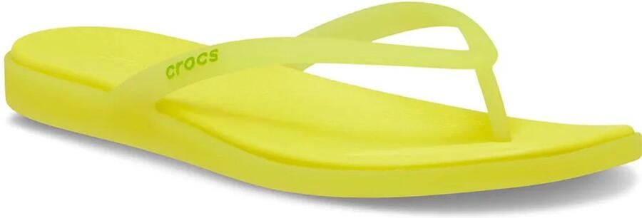 Crocs Miami Frosted Slippers Geel Vrouw