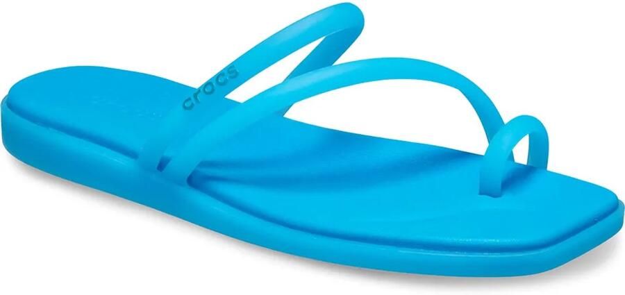 Crocs Miami Frosted Toe Loop Slippers Blauw Vrouw