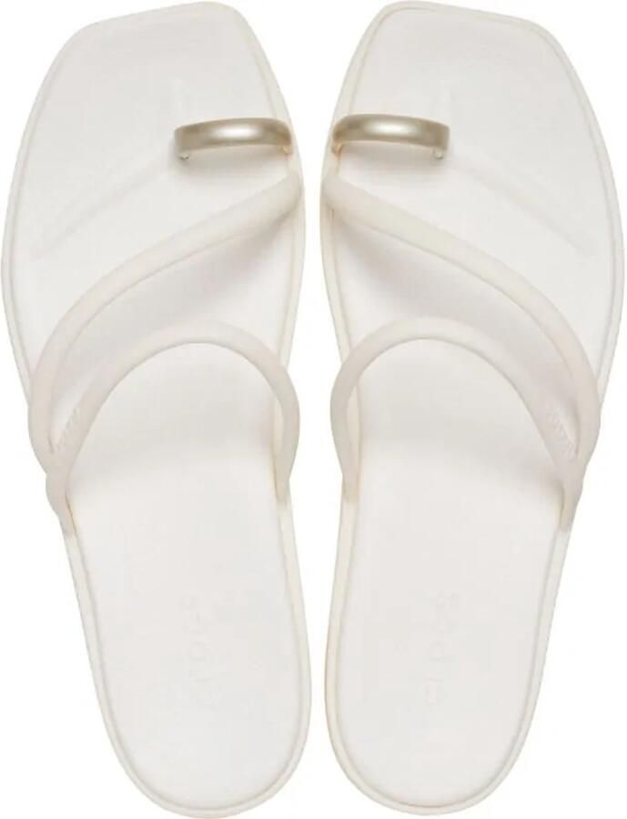 Crocs miami metal toe loop Sandal Wit