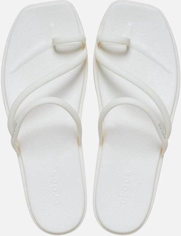Crocs Miami Metallic Toe Loop Sandal Wit US W11
