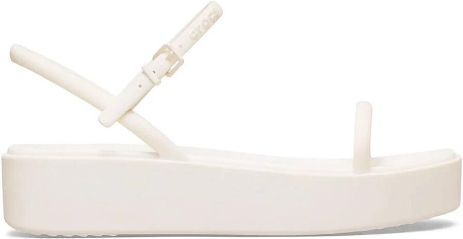 Crocs Miami Platform & Strap Sandalen Wit Vrouw