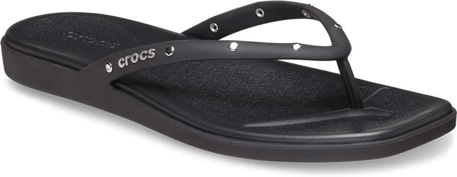 Crocs Miami Studded Flip Flops Dames Zwart- Dames Zwart