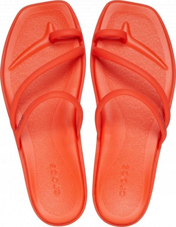 Crocs Miami Dames Sandalen Teenslipper Lava W9 I