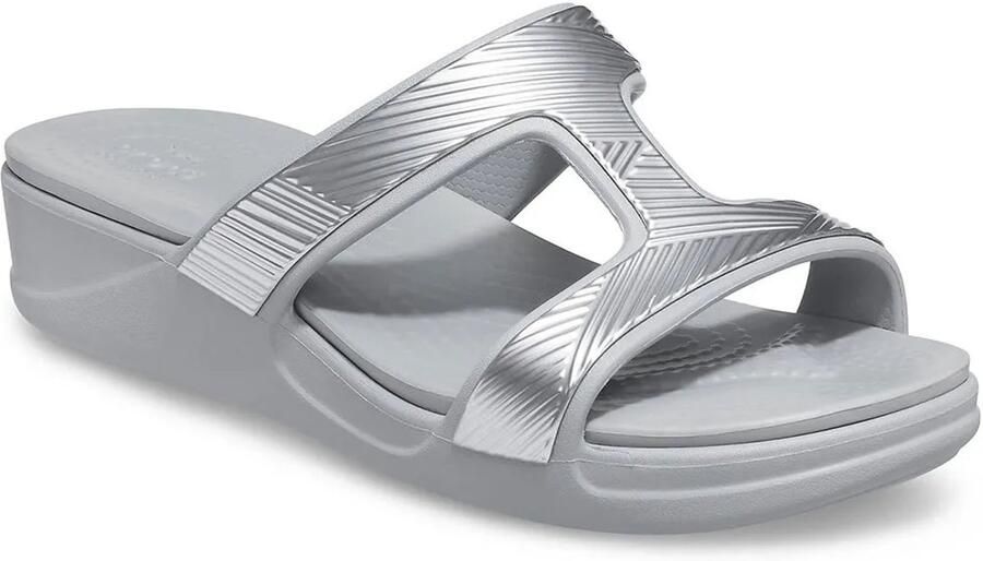 Crocs Monterey Metllic Licht Grijs