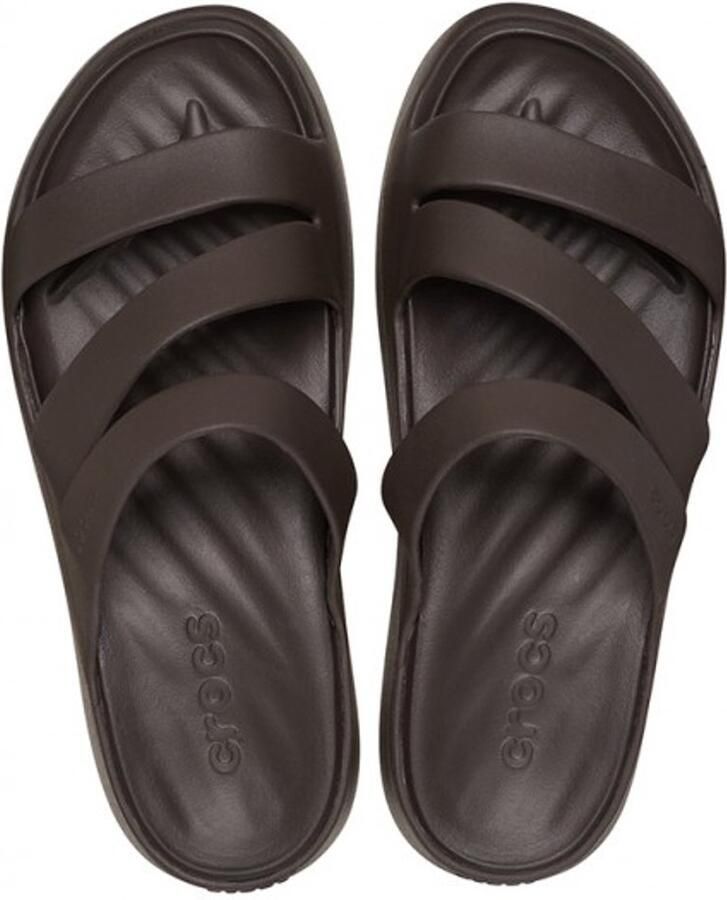 Crocs Monterey Strappy Wedge Espresso
