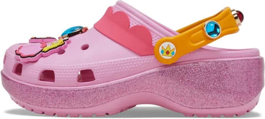 Crocs Classic Platform Clog Super Mario Bros. Princess Peach (Women's)
