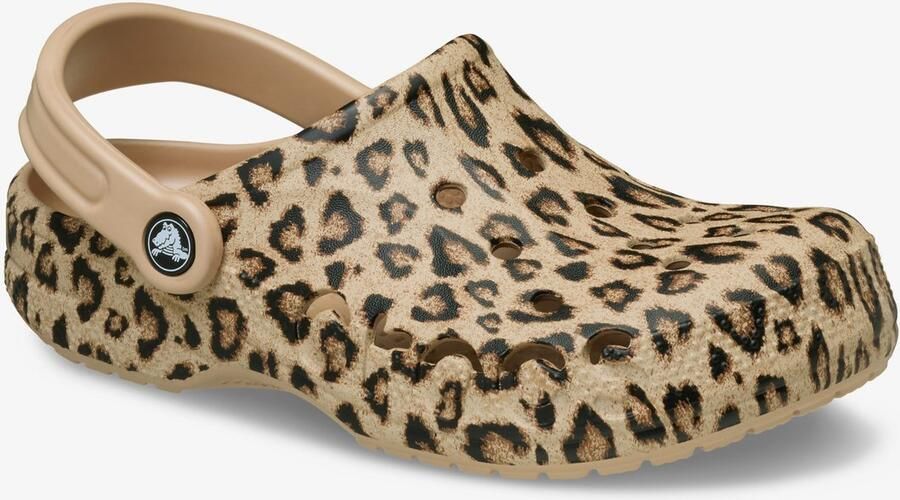 Crocs rocs Baya Graphic Clog dames klompen met panterprint Goud Clogs