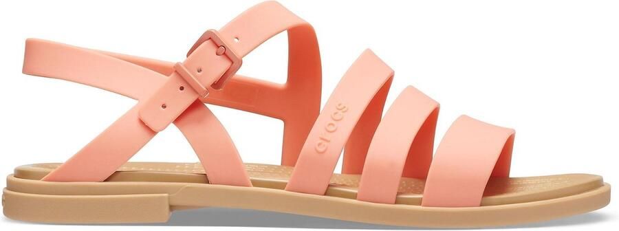 Crocs Women's Tulum Sandal Sandalen maat W7 roze beige