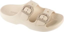 Crocs Saturday Enamel Buckle Sandal W Vrouwen Beige Slippers