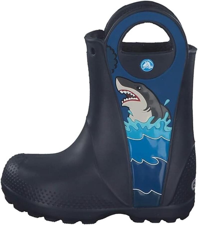 Crocs Shark Patch Rain Boot Navy US