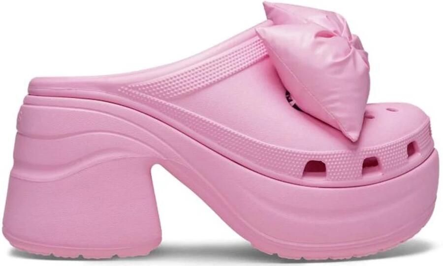 Crocs Siren Bow Clog Pink Tweed US M9 W11