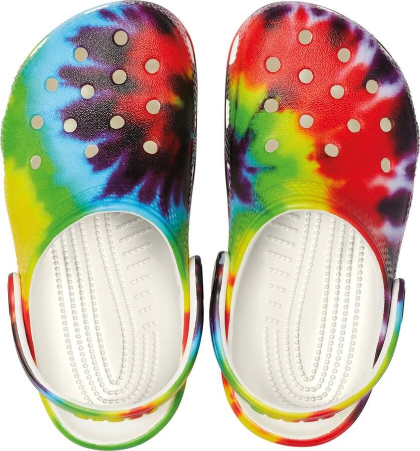 Crocs Kid's Classic Tiedye Graphic Clog Sandalen maat C11 purper - Foto 2