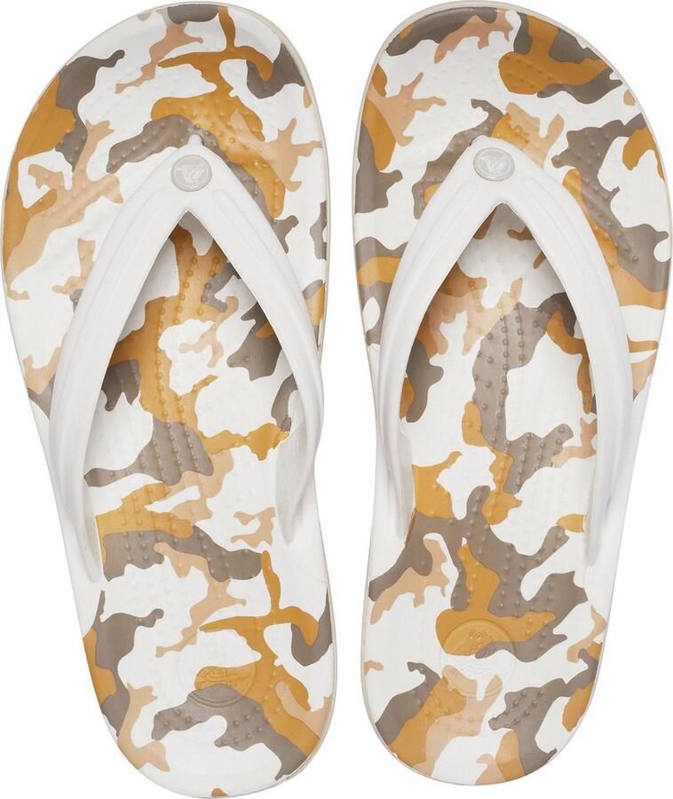 Crocs Slippers Unisex wit bruin beige