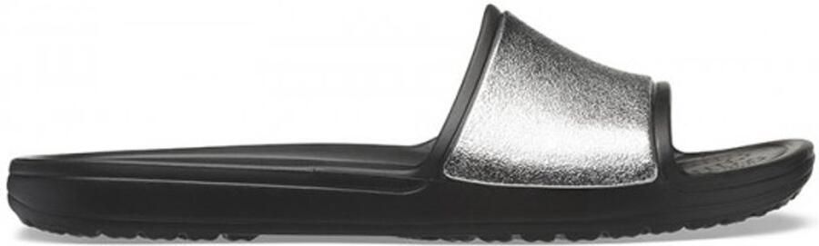 Crocs Sloane Shine Low Slide Zwart
