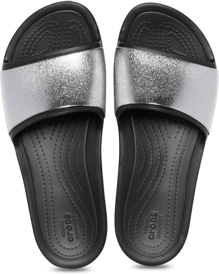 Crocs Sloane Shine Low Slippers Zwarte