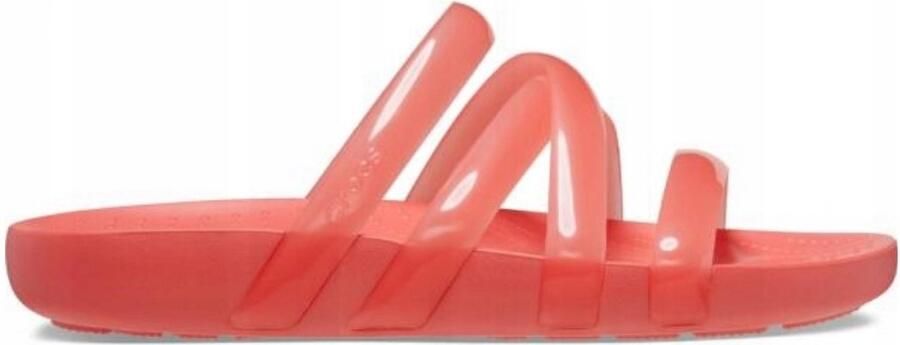 Crocs Splash Glossy Dames Sandalen Neon Watermeloen Comfort Lichtgewicht