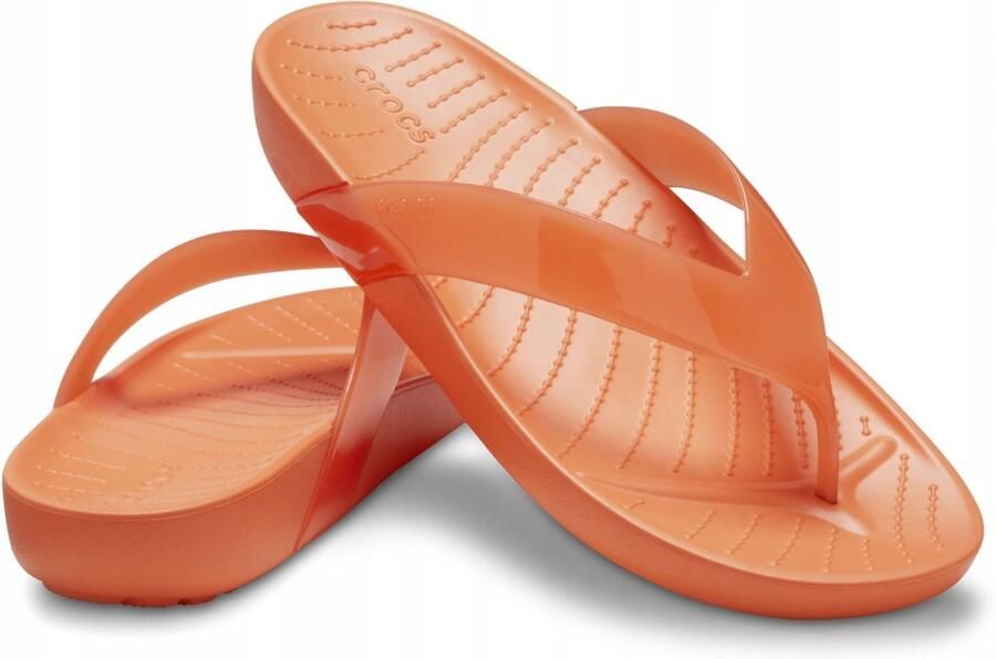 Crocs Splash Glossy Flip Dames Teenslippers Persimmon Comfortabele Pasvorm - Foto 2