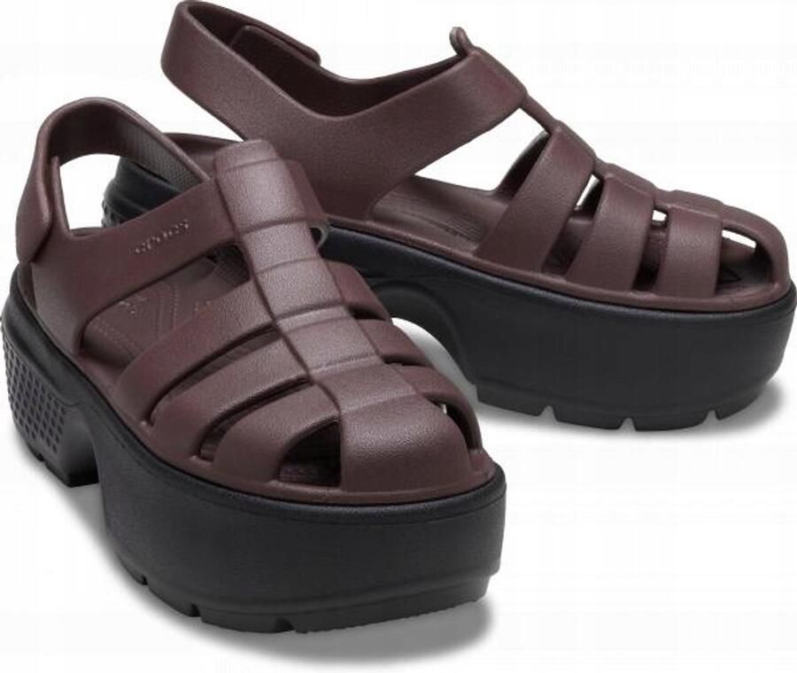 Crocs Stomp Dames Platform Sandaal Mocha Croslite™ Materiaal - Foto 2