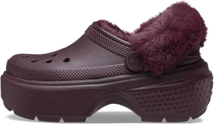 Crocs Stomp Lined Quilted Clog Dark Cherry US M11
