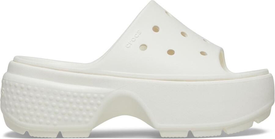 Crocs Stomp Serie Dames Platform Klompen Chalk Croslite