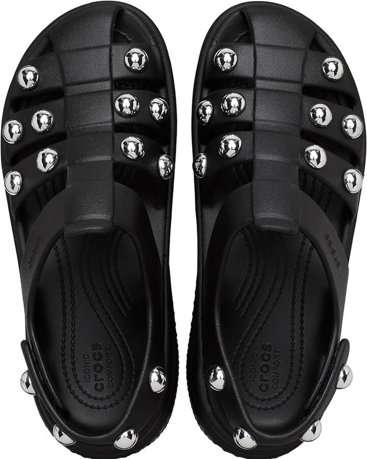 Crocs Stomp Studded Fisher Zwart US M6 W8