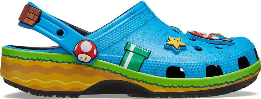Crocs Super Mario Core Classic Klompen Blauw