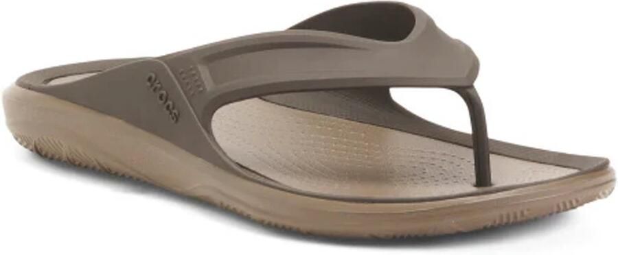 Crocs Swiftwater Wave Flip Espresso Bruin US M9
