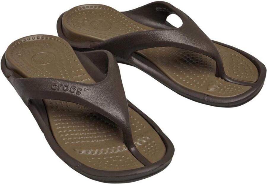 Crocs Swiftwater Wave Flip Espresso Walnut US M10