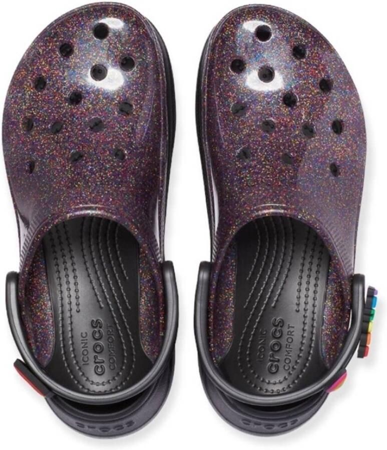 Crocs Translucent Glitter Zwart