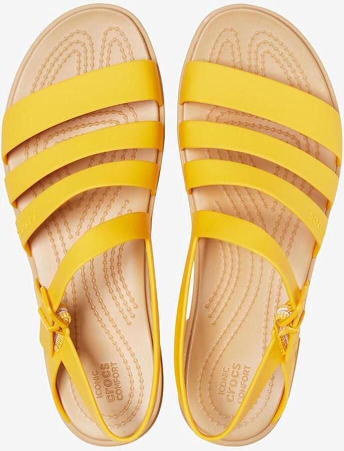 Crocs Tulum Sandalen Geel Tan