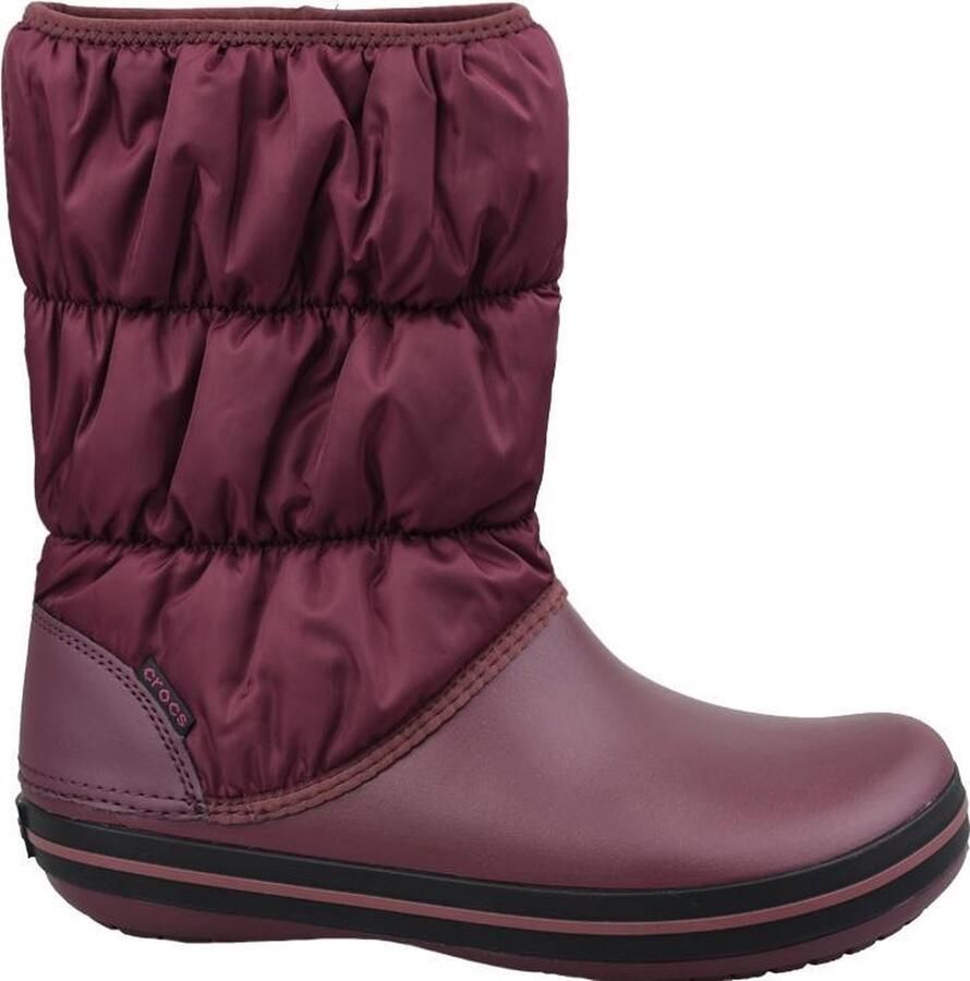 Crocs Winter Puff Laarzen Dames burgundy black