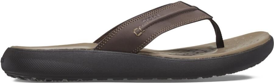 Crocs Teenslippers Yukon Vista II Flip Sandaal zomerschoen met decoratieve stiksel