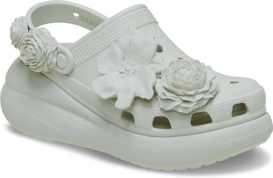 Crocs Crush Bouquet Klompen Beige Groen