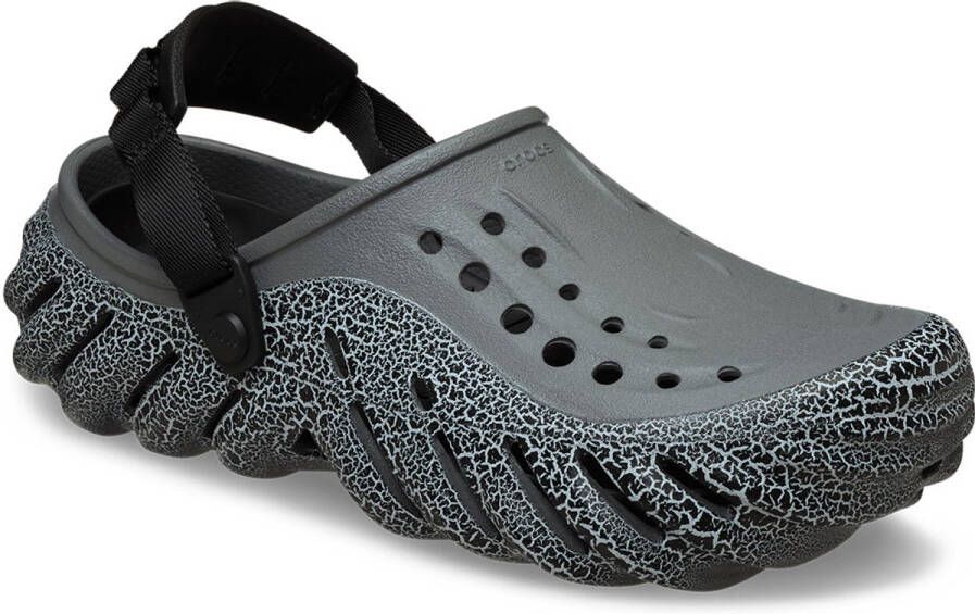 Crocs Echo Crackle Clog Grey- Heren Grey